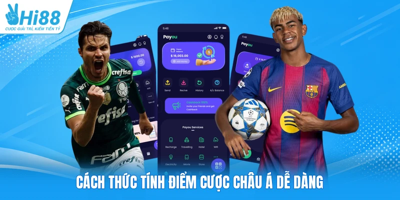 Cách thức tính điểm cược châu Á dễ dàng